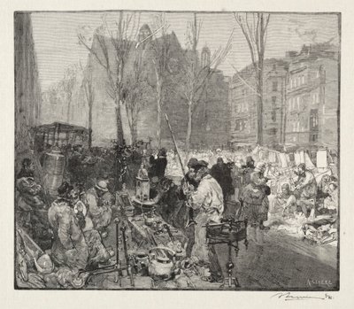 Marché à la Ferraille de Auguste Louis Lepère
