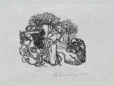 Almanaque de París, 1897: Pie de Página, Otoño de Auguste Louis Lepère