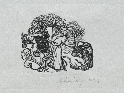 Almanaque de París, 1897: Colofón, Otoño, 1897 de Auguste Louis Lepère