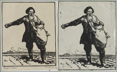 Campesino ruso, 1914 de Auguste Louis Lepère