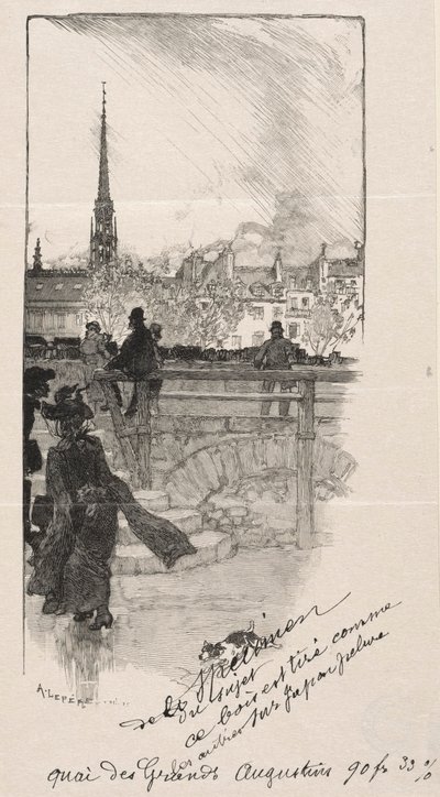 Quai des Grands Augustins de Auguste Louis Lepère