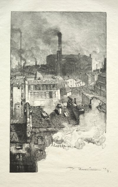 Barrio de los Gobelinos de Auguste Louis Lepère