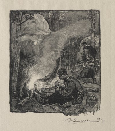 Comida de los Leñadores de Auguste Louis Lepère