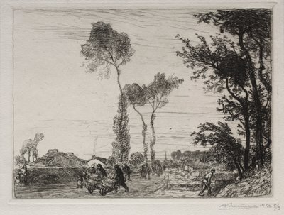Regreso del mercado de St. Jean-de-Mont de Auguste Louis Lepère