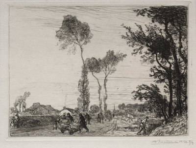 Retour du Marché de St. Jean-de-Mont de Auguste Louis Lepère