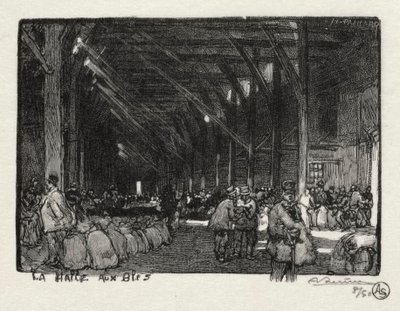 Rouen Ilustrado: La Halle aux Blés de Auguste Louis Lepère