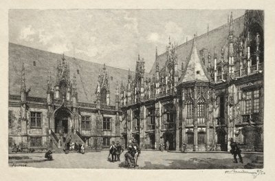 Rouen Illustré: El Palacio de Justicia de Auguste Louis Lepère