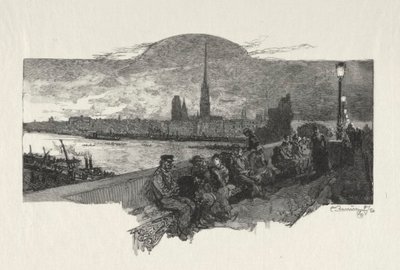Rouen Illustré: El Puente de Piedra de Auguste Louis Lepère