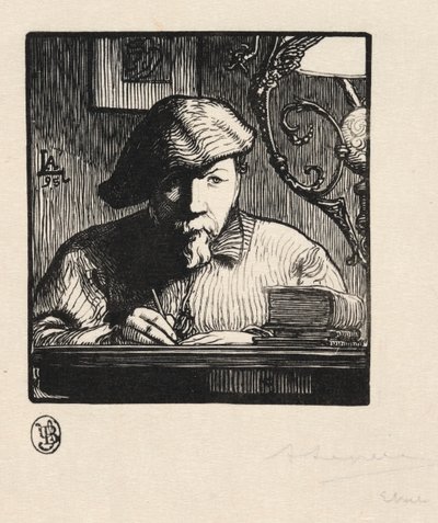 Autorretrato de Auguste Louis Lepère