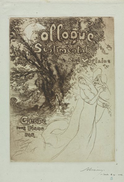 Coloquio Sentimental de Paul Verlaine, 1897 de Auguste Louis Lepère