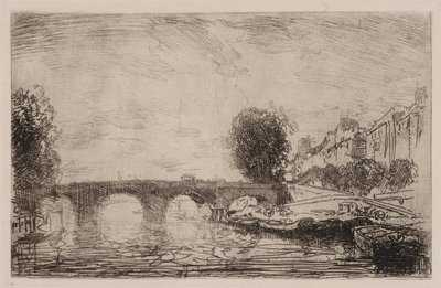 Atardecer en Pont Marie, 1890 de Auguste Louis Lepère