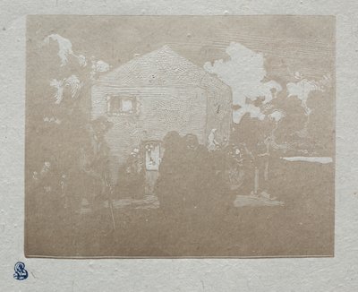 Los mendigos en la última casa, 1905 de Auguste Louis Lepère
