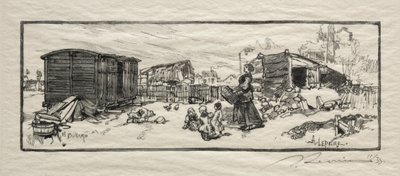 La casa del carruaje Le wagon-logement de Auguste Louis Lepère
