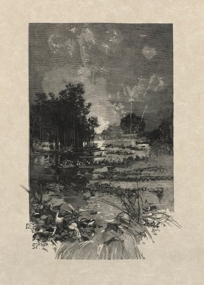 El festival para las víctimas del deber, 1884 de Auguste Louis Lepère