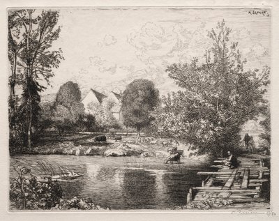 El Viejo Puente Peatonal, 1915 de Auguste Louis Lepère