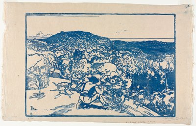 El cazador furtivo, dunas de Saint Jean de Mont de Auguste Louis Lepère