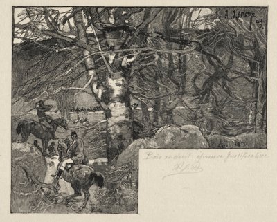 Una caza en el Monte Gérard de Auguste Louis Lepère