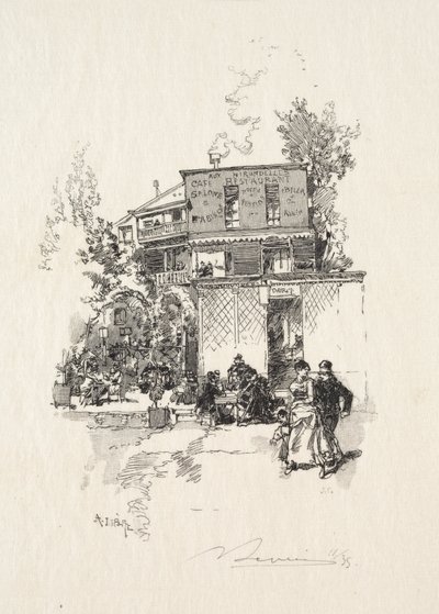 Una Guinguette de Auguste Louis Lepère