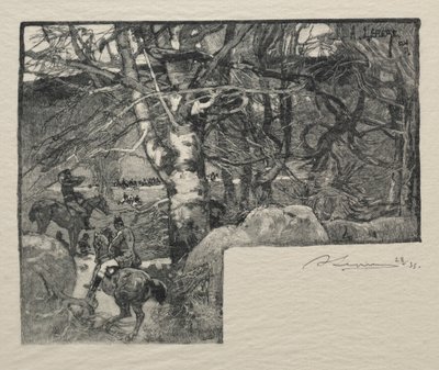 Una caza en Mont Gerard de Auguste Louis Lepère