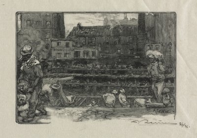 Descargadores de yeso Canal St. Martin, 1890 de Auguste Louis Lepère