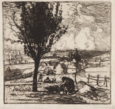 Vista de Jouy-le-Moutier de Auguste Louis Lepère