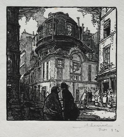 Vista del Hotel Colbert de Auguste Louis Lepère