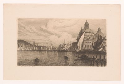 Canale Grande en Venecia de Auguste Numans