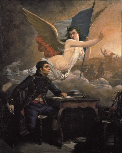 Rouget de Lisle componiendo la Marsellesa de Auguste Pinelli