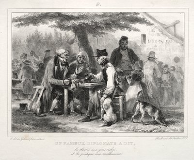 Álbum de 1832: Un famoso diplomático ha dicho... de Auguste Raffet