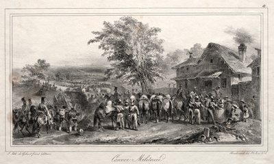 Álbum para 1831: Convoi militar de Auguste Raffet