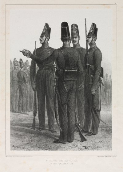 Arnoutes Guardacostas de Auguste Raffet