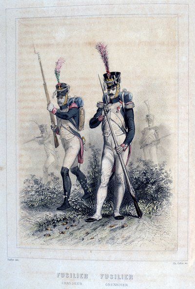 Fusilier Grenadier y Fusilier Chasseurs, 1859 de Auguste Raffet
