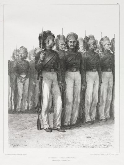 Infantería Turca, Cazadores de Auguste Raffet