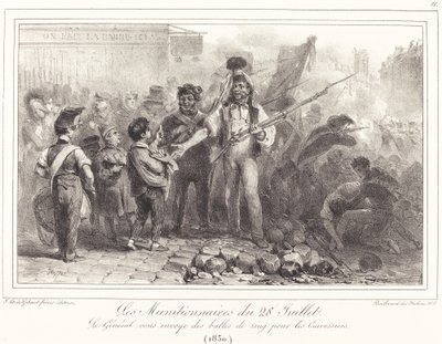 Les Munitionaires du 28 Juillet de Auguste Raffet
