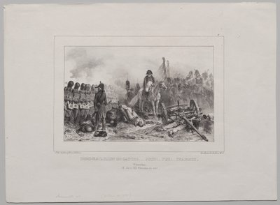 Álbum Litográfico de 1837: Medio Batallón a la Izquierda... ¡Apunta!... ¡Fuego!... Cargar de Auguste Raffet