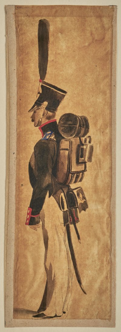 Studie einer Militäruniform: Infanterie de Auguste Raffet