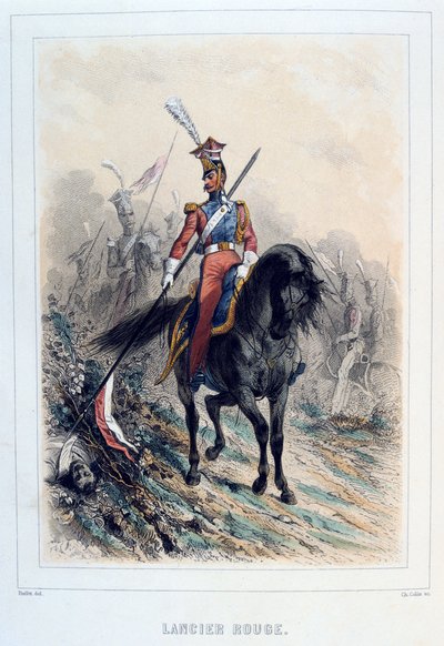 Lanceros Rojos, 1859 de Auguste Raffet