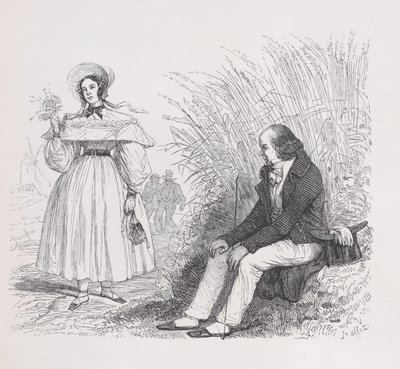 La hija del pueblo de Las obras completas de Béranger, 1836 de Auguste Raffet