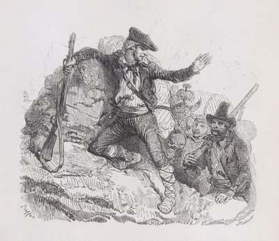 Los contrabandistas, de Las obras completas de Béranger de Auguste Raffet