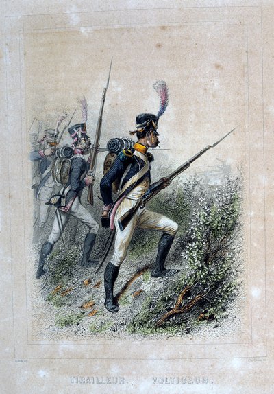 Tirador Voltigeur, Fusilero, 1859 de Auguste Raffet