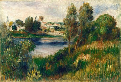 Paisaje en Vétheuil de Auguste Renoir