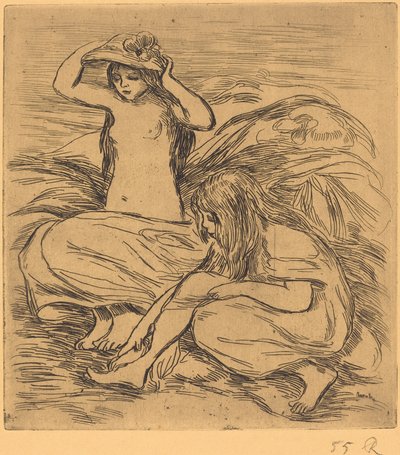 Las dos bañistas (Les deux baigneuses) de Auguste Renoir