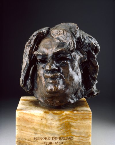 Balzac, Cabeza antes del último estudio, c. 1890s de Auguste Rodin
