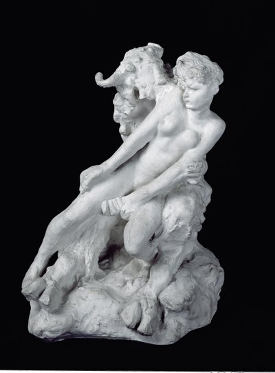 Fauno y ninfa, c.1886 de Auguste Rodin
