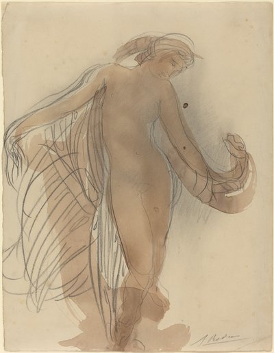 Figura mirando hacia adelante de Auguste Rodin