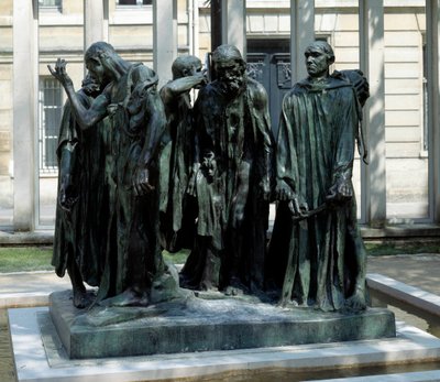 El monumento de los burgueses de Calais de Auguste Rodin