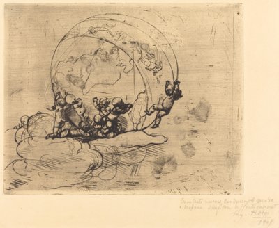 Los amores conduciendo el mundo de Auguste Rodin