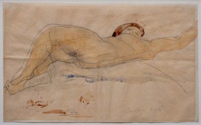 Desnudo femenino recostado de Auguste Rodin