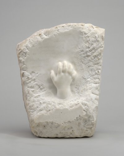 Relieve conmemorativo de la mano de un niño, 1908 de Auguste Rodin