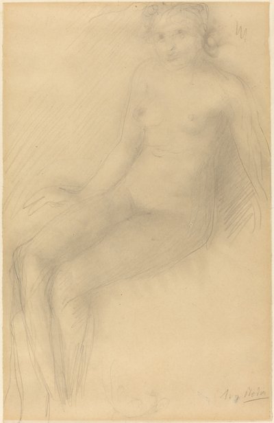 Desnudo femenino sentado de Auguste Rodin